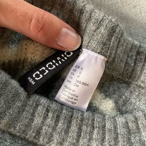 Gray stripped sweater